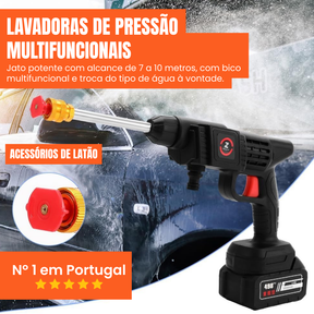 Pistola de pintura de alta pressão portátil duas baterias