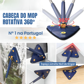 Esfregona 360° + 5 Almofadas GRATIS